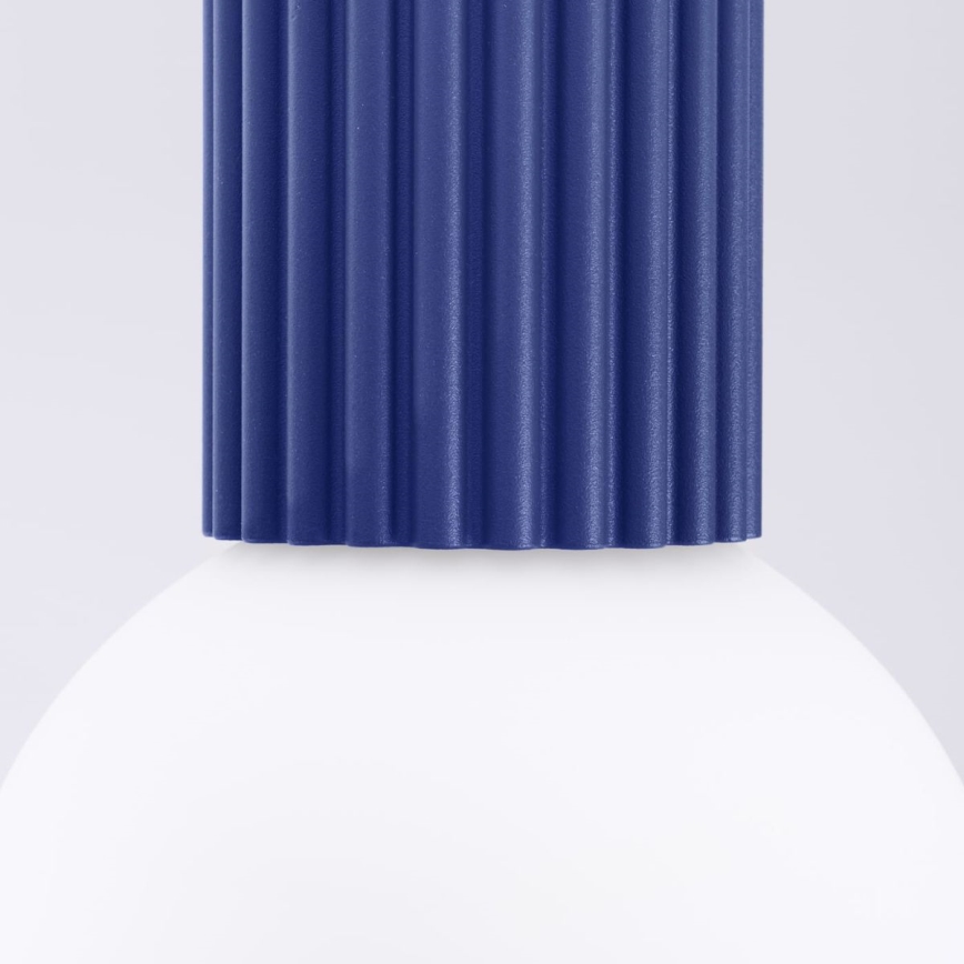 Iluminação de teto para casa de banho HALO 1xG9/8W/230V diâmetro 12 cm IP44 azul