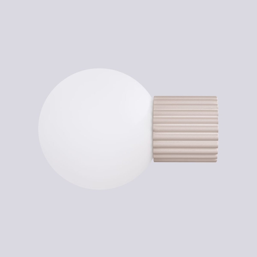 Iluminação de parede para casa de banho HALO 1xG9/8W/230V diâmetro 12 cm IP44 bege
