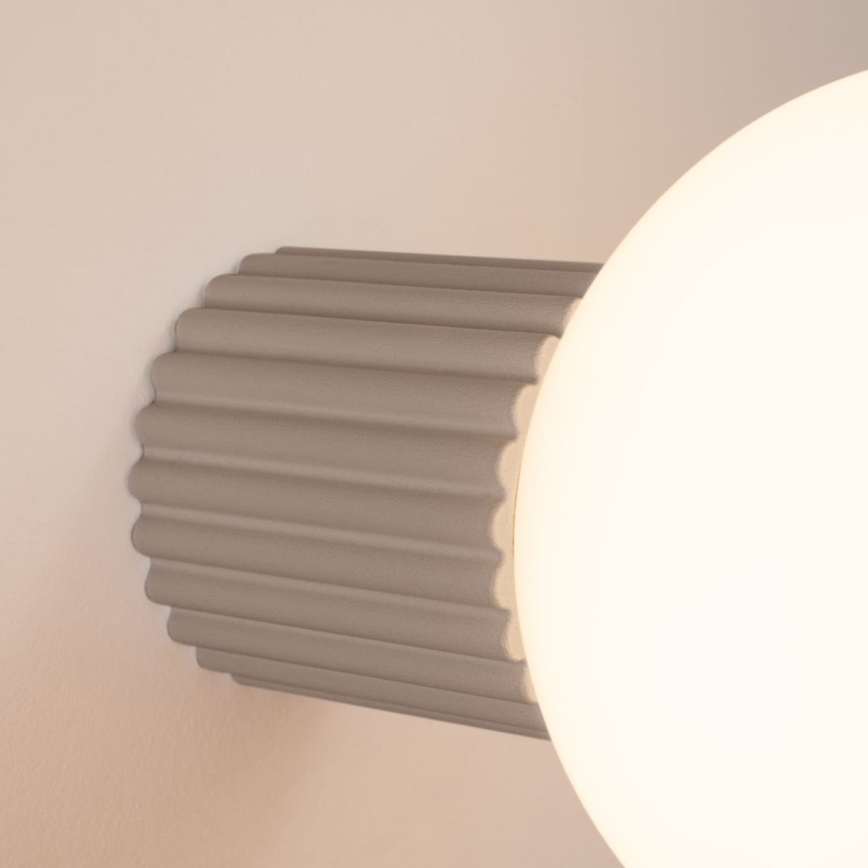 Iluminação de parede para casa de banho HALO 1xG9/8W/230V diâmetro 12 cm IP44 bege