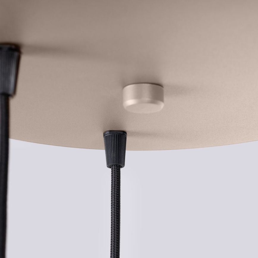 Candeeiro suspenso HALO 3xG9/8W/230V diâmetro 25 cm bege