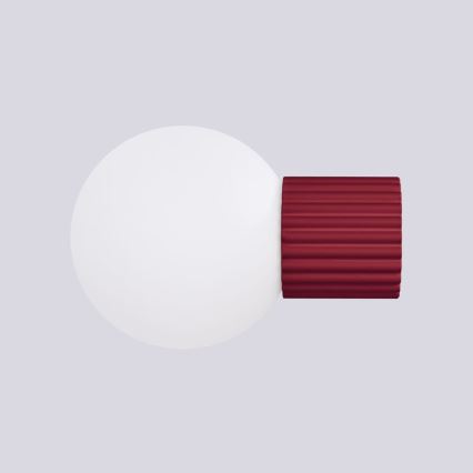 Iluminação de parede para casa de banho HALO 1xG9/8W/230V diâmetro 12 cm IP44 vermelho