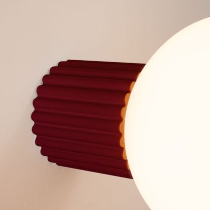 Iluminação de parede para casa de banho HALO 1xG9/8W/230V diâmetro 12 cm IP44 vermelho