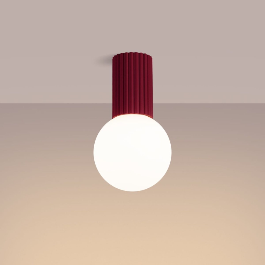 Iluminação de teto para casa de banho HALO 1xG9/8W/230V diâmetro 12 cm IP44 vermelho
