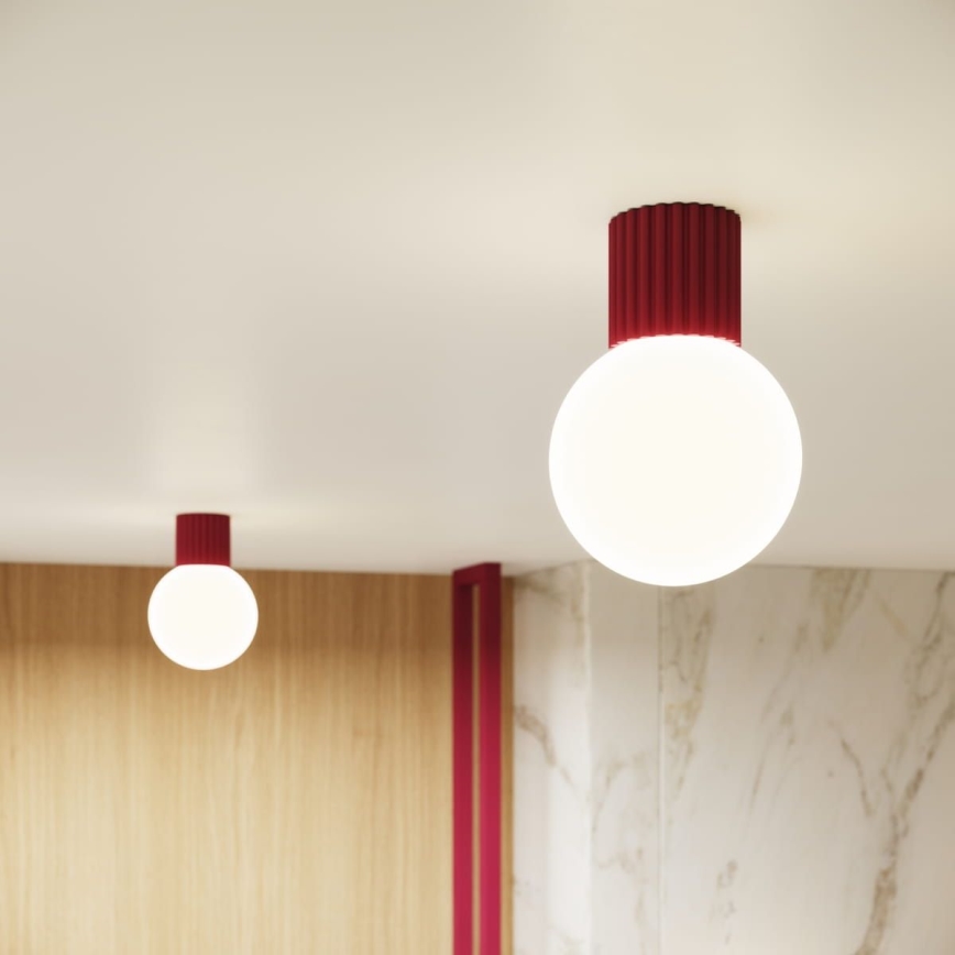 Iluminação de teto para casa de banho HALO 1xG9/8W/230V diâmetro 12 cm IP44 vermelho
