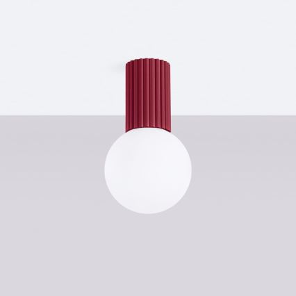 Iluminação de teto para casa de banho HALO 1xG9/8W/230V diâmetro 12 cm IP44 vermelho