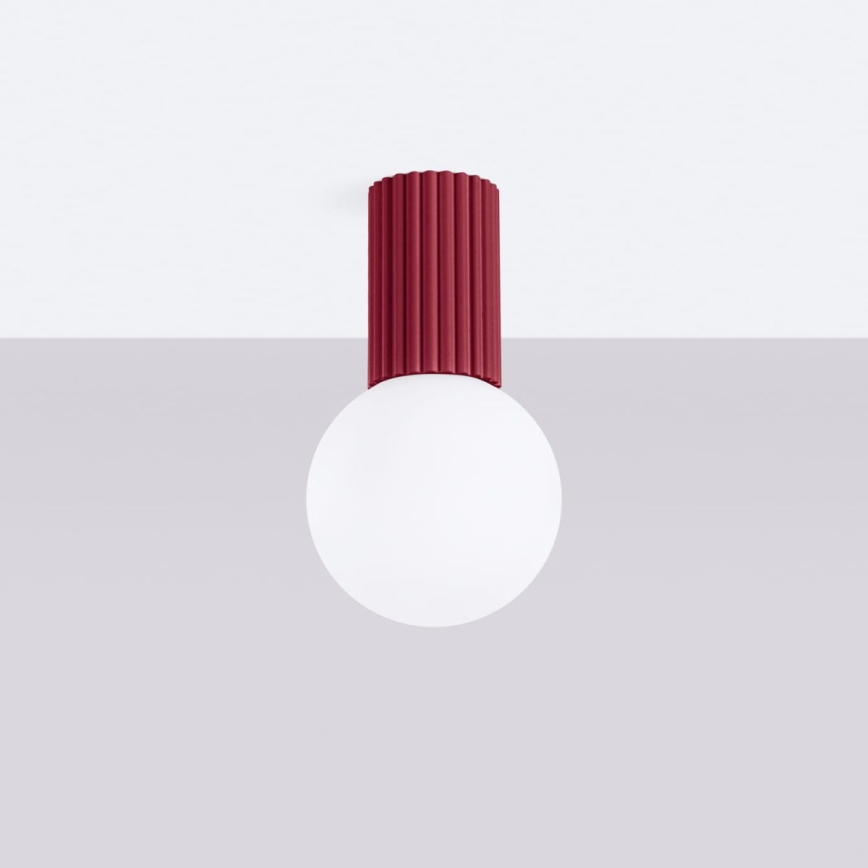 Iluminação de teto para casa de banho HALO 1xG9/8W/230V diâmetro 12 cm IP44 vermelho