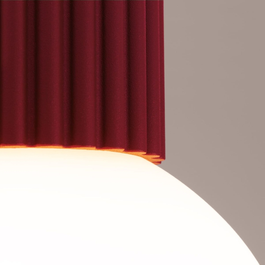 Iluminação de teto para casa de banho HALO 1xG9/8W/230V diâmetro 12 cm IP44 vermelho