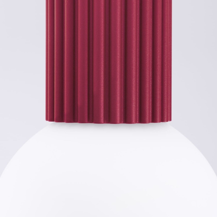 Iluminação de teto para casa de banho HALO 1xG9/8W/230V diâmetro 12 cm IP44 vermelho