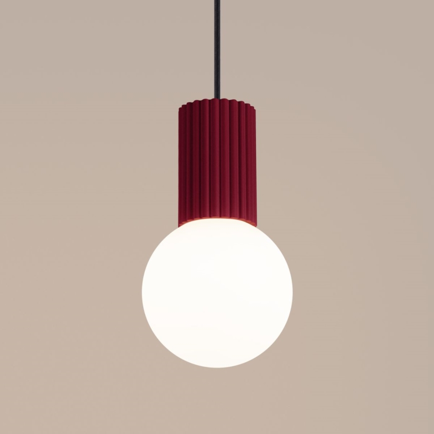 Candeeiro suspenso HALO 1xG9/8W/230V diâmetro 12 cm vermelho