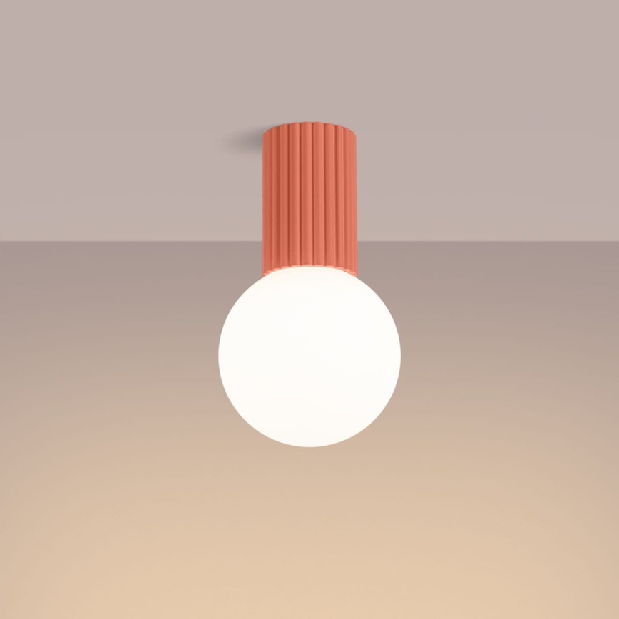 Iluminação de teto para casa de banho HALO 1xG9/8W/230V diâmetro 12 cm IP44 rosa
