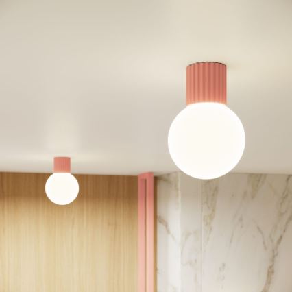 Iluminação de teto para casa de banho HALO 1xG9/8W/230V diâmetro 12 cm IP44 rosa