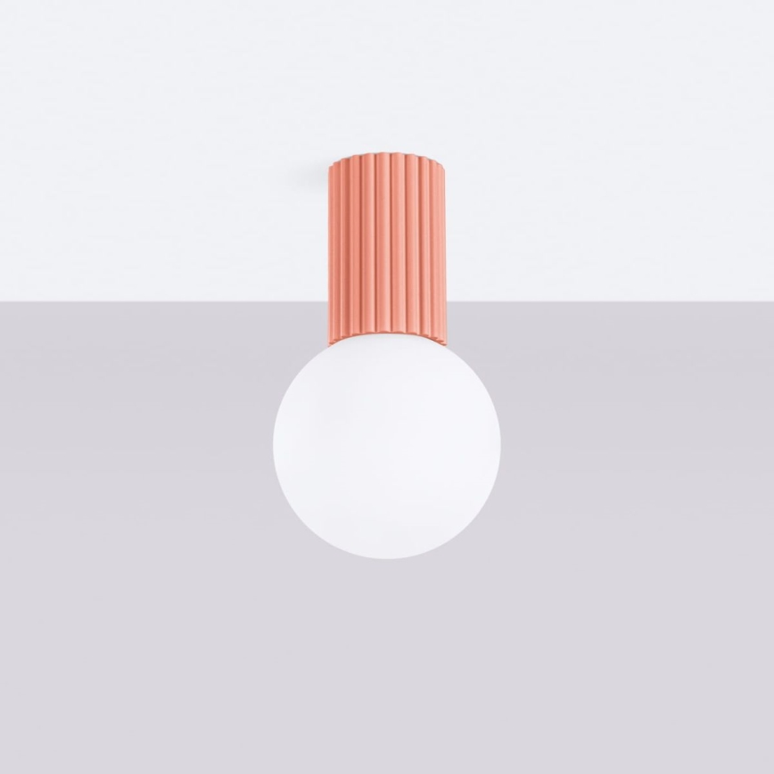 Iluminação de teto para casa de banho HALO 1xG9/8W/230V diâmetro 12 cm IP44 rosa