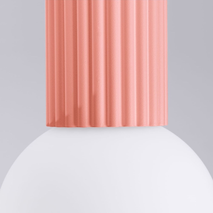 Iluminação de teto para casa de banho HALO 1xG9/8W/230V diâmetro 12 cm IP44 rosa