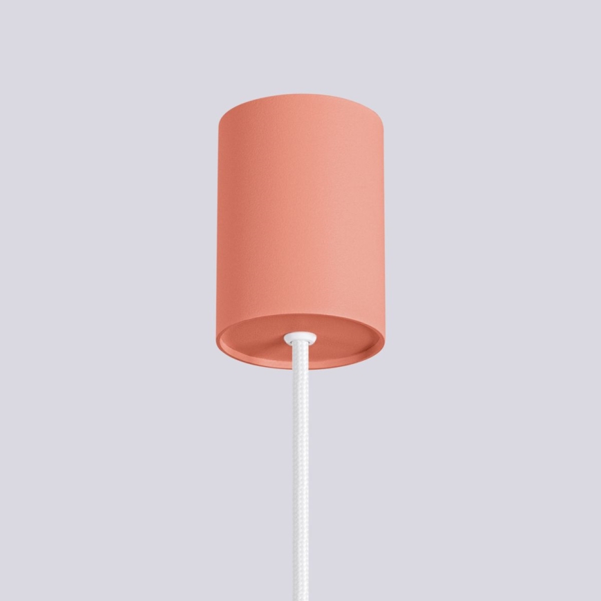 Candeeiro suspenso HALO 1xG9/8W/230V diâmetro 12 cm rosa