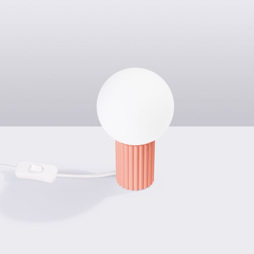 Candeeiro de mesa HALO 1xG9/8W/230V diâmetro 12 cm rosa
