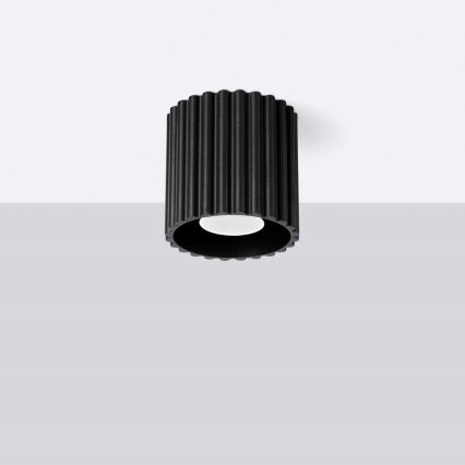 Spot AURA 1xGU10/10W/230V Ø 10 cm preto