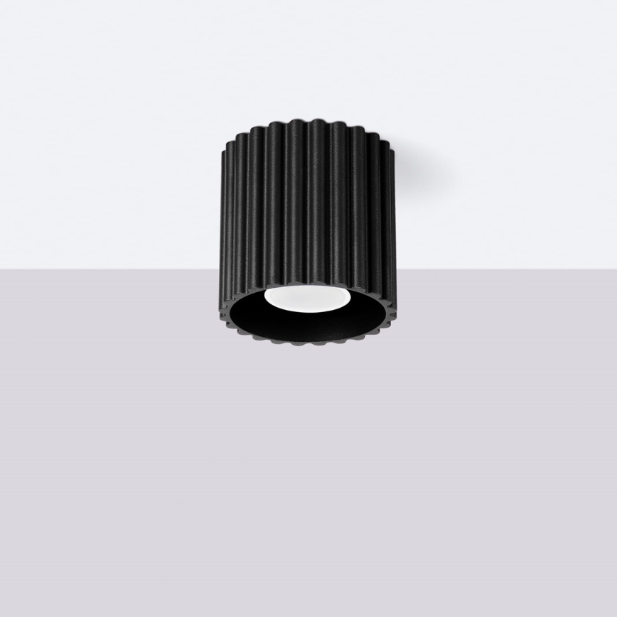 Spot AURA 1xGU10/10W/230V Ø 10 cm preto