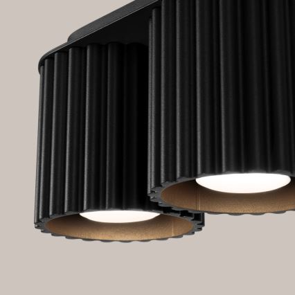 Candeeiro de focos AURA 2xGU10/10W/230V preto