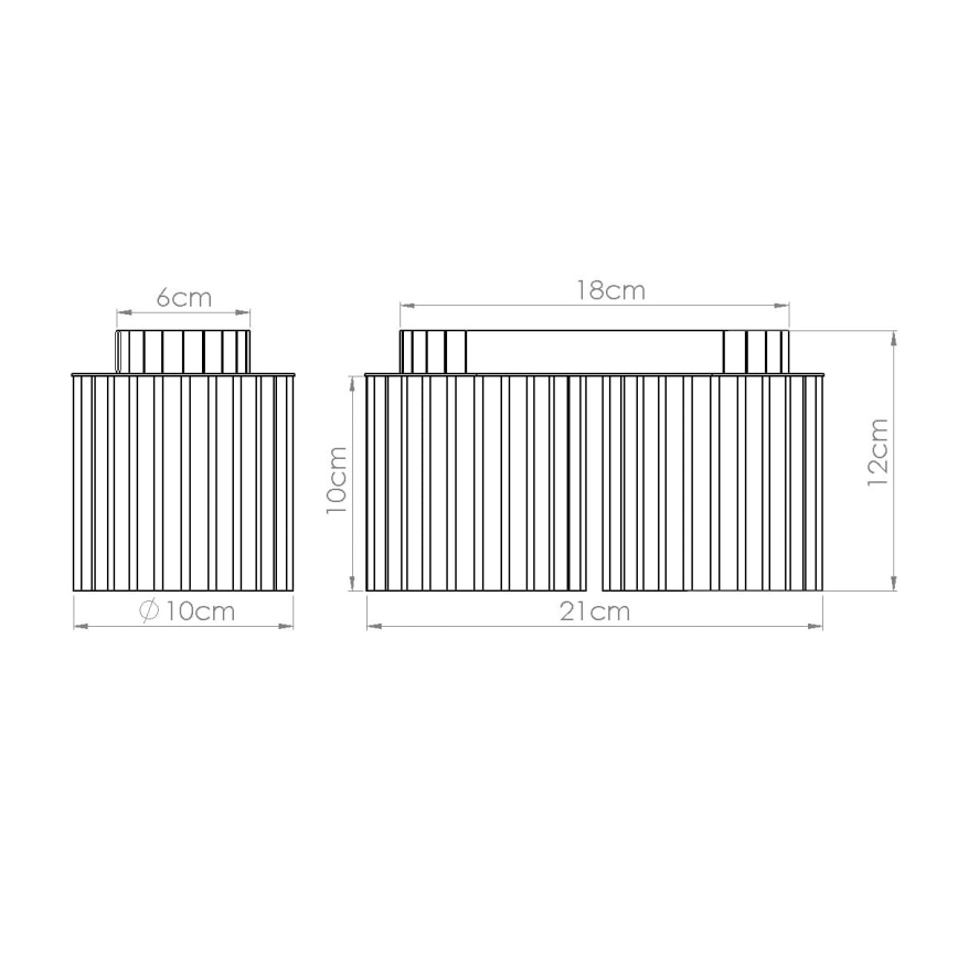 Candeeiro de focos AURA 2xGU10/10W/230V preto
