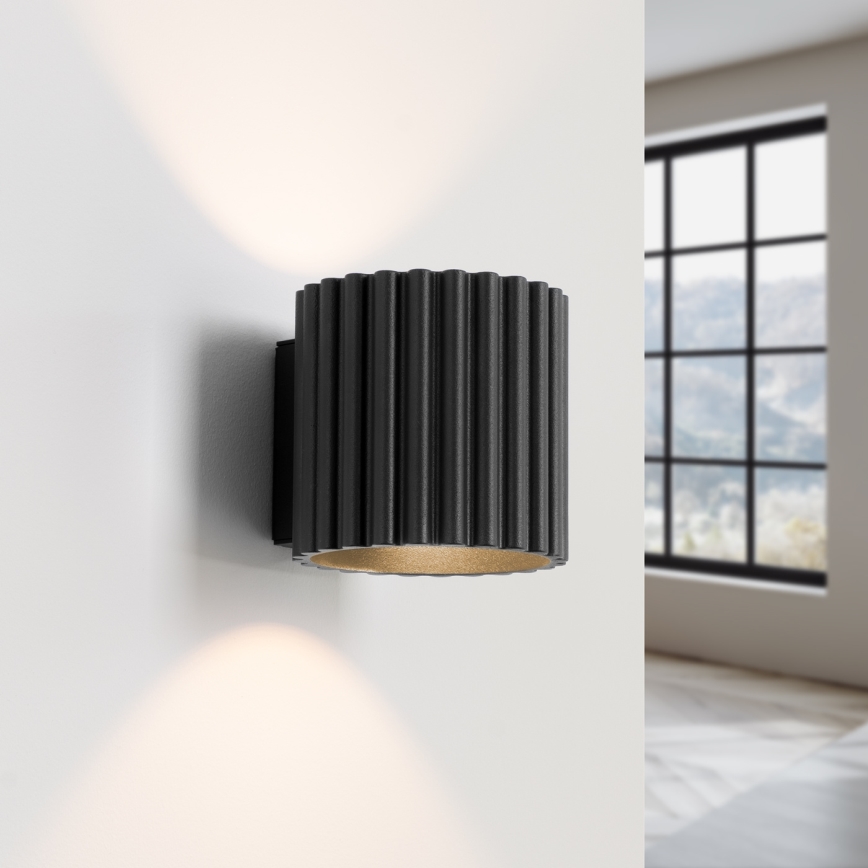 Aplique de parede AURA 1xG9/10W/230V preto