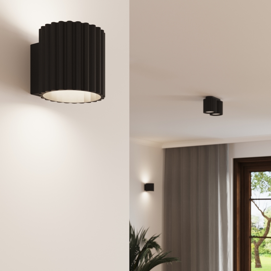 Aplique de parede AURA 1xG9/10W/230V preto