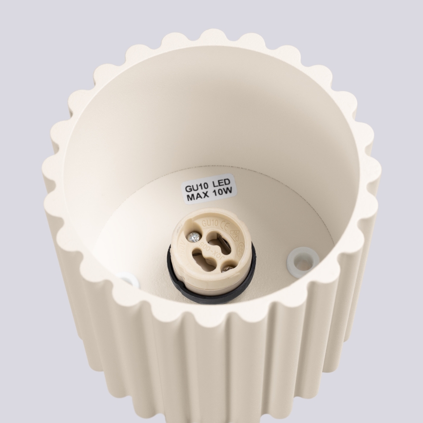 Spot embutido AURA 1xGU10/10W/230V 10 cm creme