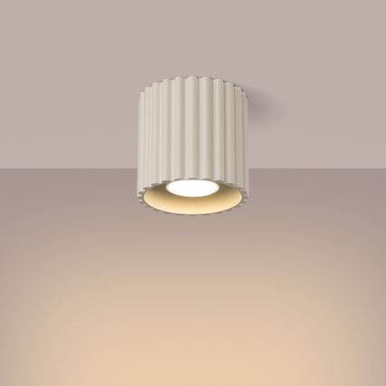 Spot AURA 1xGU10/10W/230V Ø 10 cm, cor creme