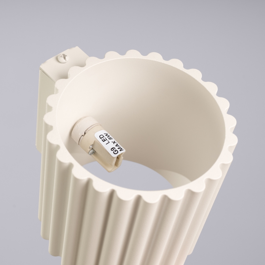 Aplique de parede AURA 1xG9/10W/230V creme