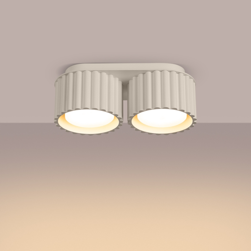 Spot AURA 2xGX53/10W/230V creme
