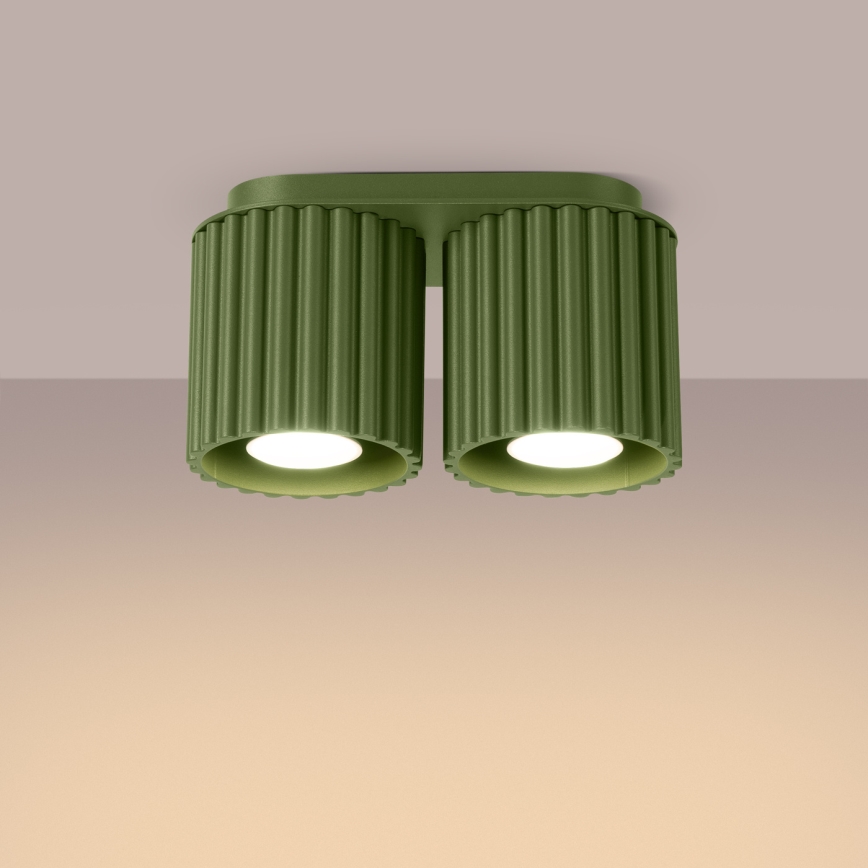 Spot AURA 2xGU10/10W/230V verde