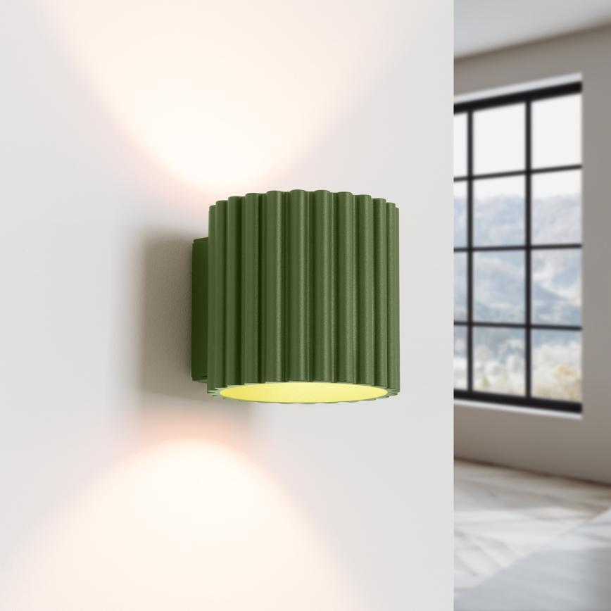 Aplique de parede AURA 1xG9/10W/230V verde
