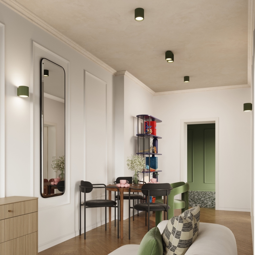 Aplique de parede AURA 1xG9/10W/230V verde