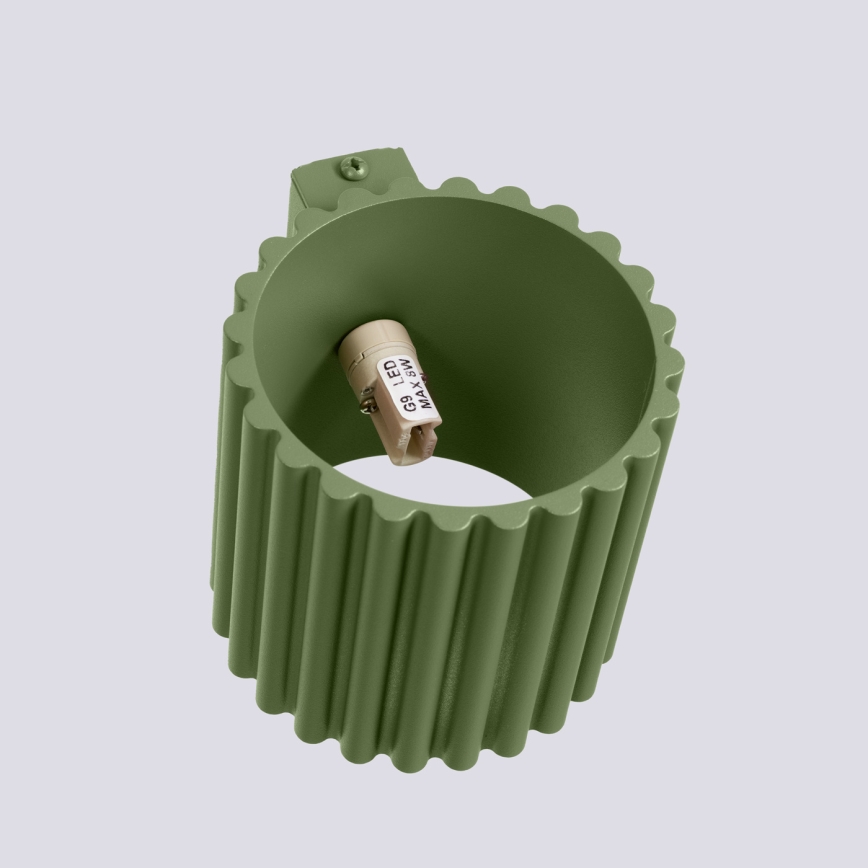 Aplique de parede AURA 1xG9/10W/230V verde