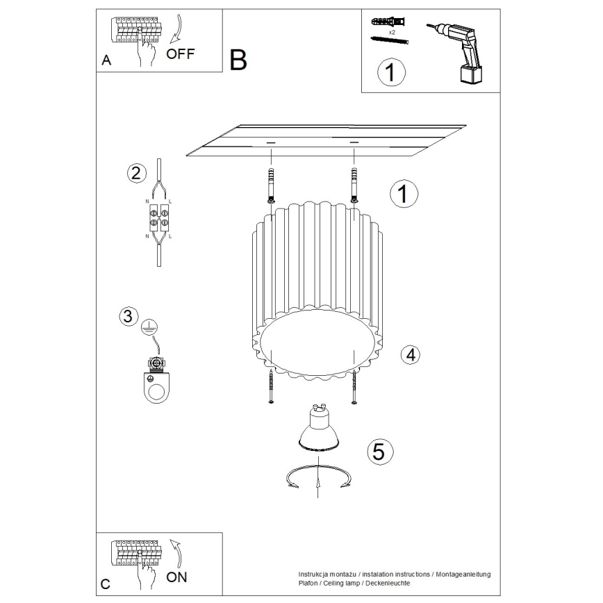 Candeeiro de foco AURA 1xGU10/10W/230V 10 cm castanho