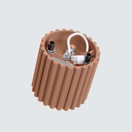 Foco AURA 1xGU10/10W/230V Ø 10 cm castanho