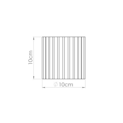 Foco AURA 1xGU10/10W/230V Ø 10 cm castanho