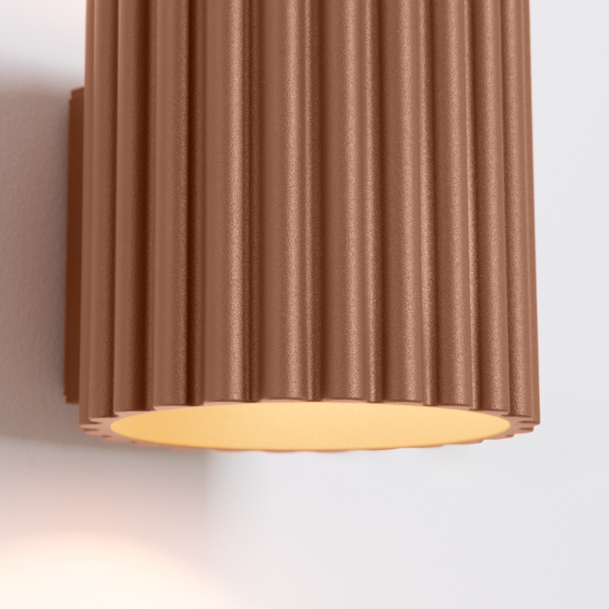 Aplique de parede AURA 1xG9/10W/230V castanho