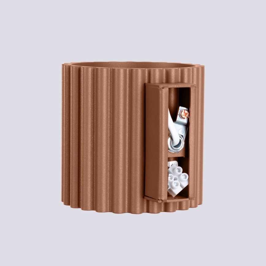 Aplique de parede AURA 1xG9/10W/230V castanho