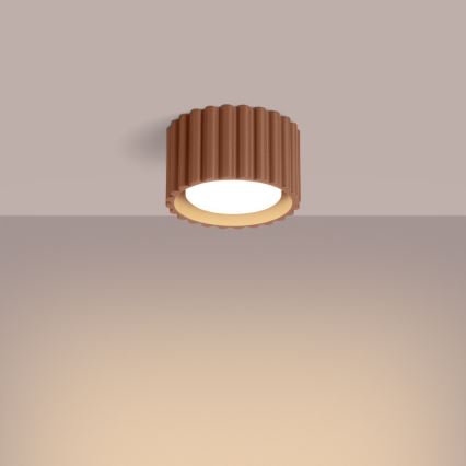 Foco de teto AURA 1xGX53/10W/230V, diâmetro 10 cm, castanho