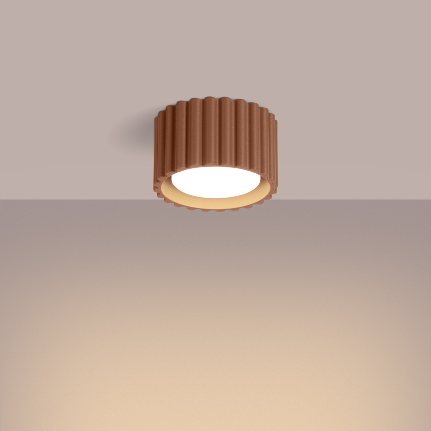 Foco de teto AURA 1xGX53/10W/230V, diâmetro 10 cm, castanho
