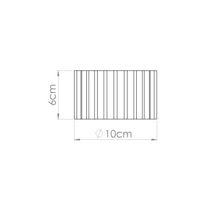 Foco de teto AURA 1xGX53/10W/230V, diâmetro 10 cm, castanho