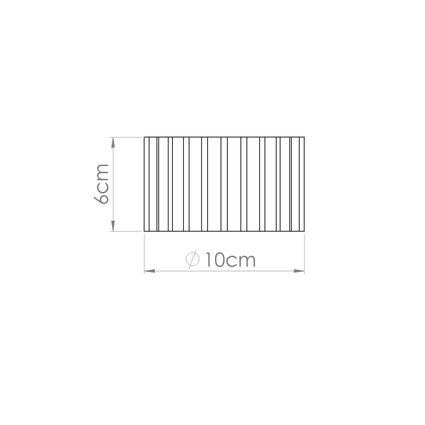Foco de teto AURA 1xGX53/10W/230V, diâmetro 10 cm, castanho