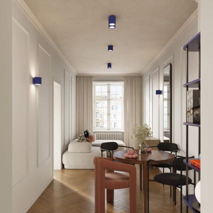 Candeeiro de focos AURA 2xGU10/10W/230V azul
