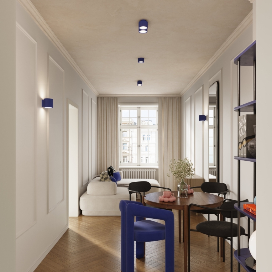 Spot AURA 1xGX53/10W/230V, diâmetro 10 cm, azul