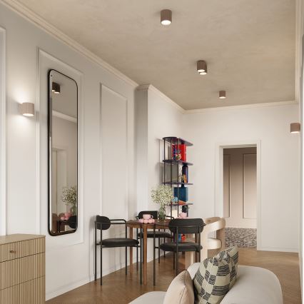 Spot AURA 1xGU10/10W/230V, diâmetro 10 cm, acabamento taupe