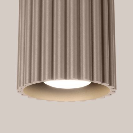 Spot AURA 1xGU10/10W/230V, diâmetro 10 cm, acabamento taupe