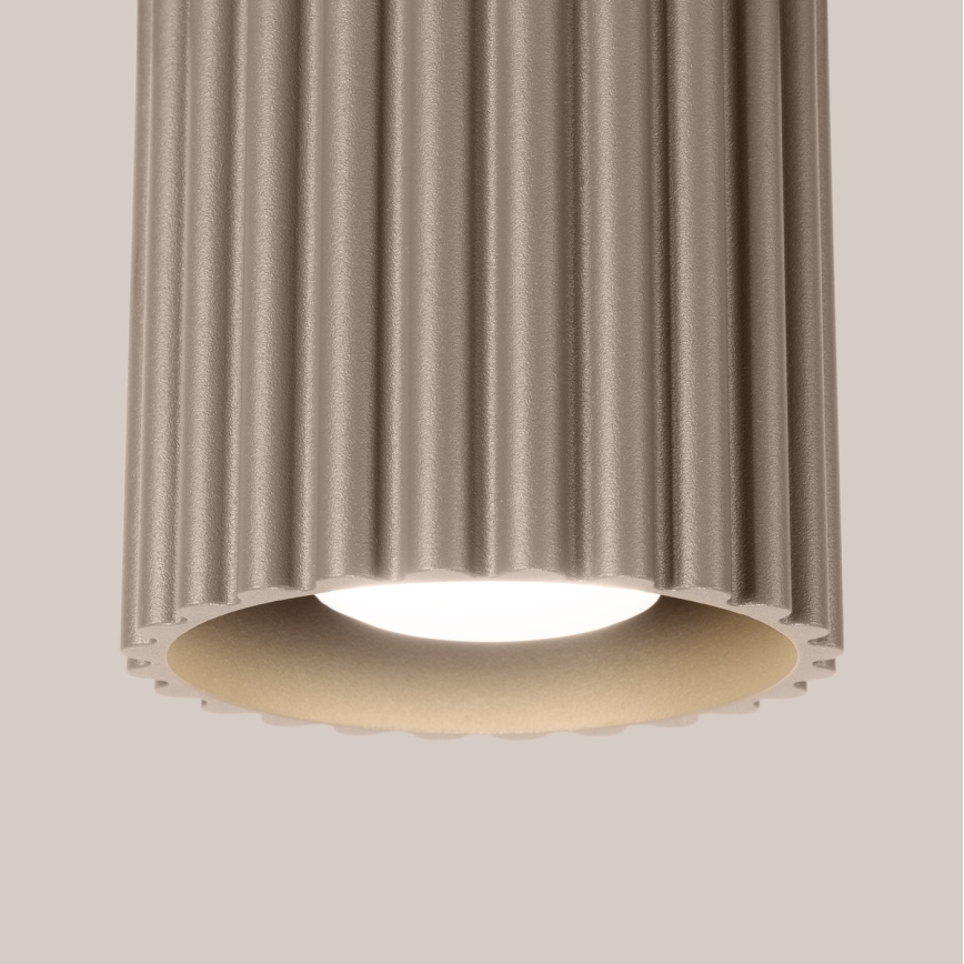 Spot AURA 1xGU10/10W/230V, diâmetro 10 cm, acabamento taupe