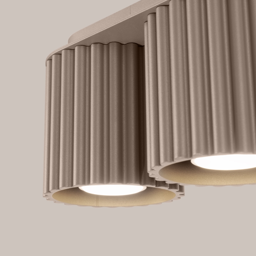 Spot direcionável AURA 2xGU10/10W/230V taupe