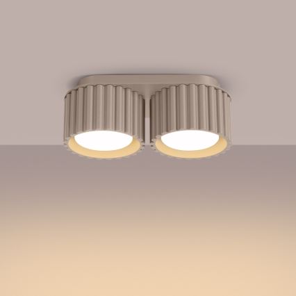 Spot direcionável AURA 2xGX53/10W/230V taupe