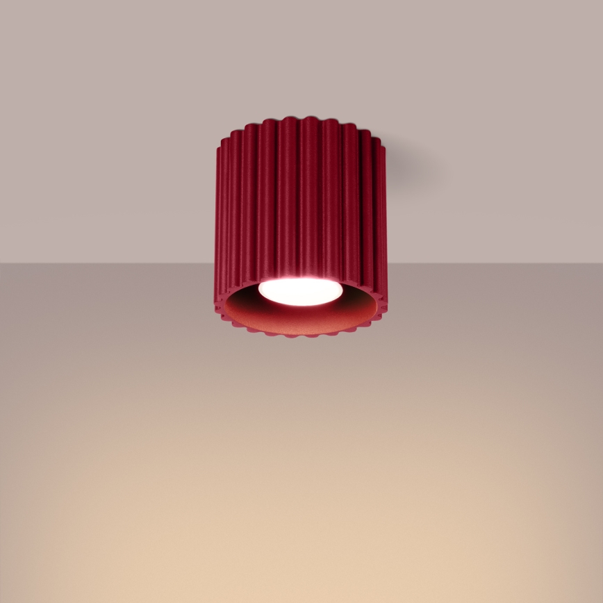 Spot AURA 1xGU10/10W/230V, Ø 10 cm, vermelho